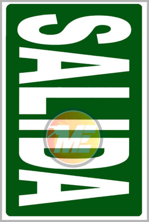 Señalética Salida tamaño grande horizontal