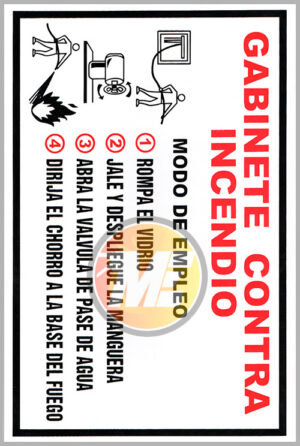 Señalética Gabinete contra incendio