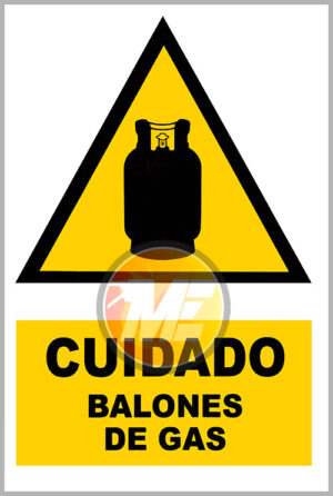 Señalética Cuidado balones de gas