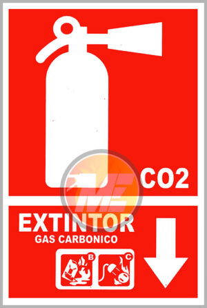 Señalética Extintor CO2